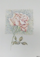 pointillisme: roos