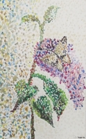 pointillisme bloem