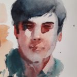 portret in aquarel 4